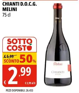 Tigros Chianti D.O.C.G. Melini offerta