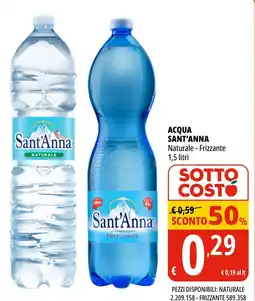 Tigros Acqua Sant'Anna offerta