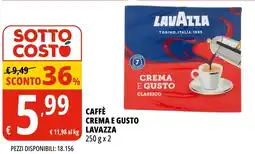 Tigros Caffè Crema e Gusto Lavazza offerta