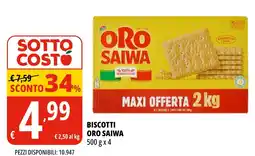 Tigros Biscotti Oro Saiwa offerta