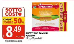 Tigros Biscotto dei bambini Plasmon offerta