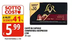 Tigros Caffè in capsule compatibili Nespresso L'Or offerta