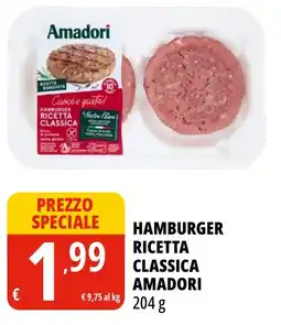 Tigros Hamburger ricetta classica Amadori offerta