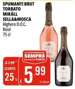 Tigros Spumanti brut torbato miràll sella&mosca offerta