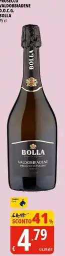 Tigros Prosecco Valdobbiadene D.O.C.G. Bolla offerta