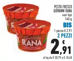 Conad Pesto fresco Giovanni Rana offerta