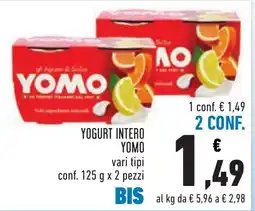 Conad Yogurt intero Yomo offerta