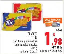 Conad Cracker Tuc offerta