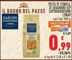 Conad Maltomodda Sardi offerta