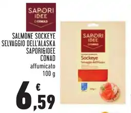 Conad Salmone sockeye selvaggio dell'alaska sapori&idee conad offerta