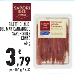 Conad Filetti di alici del Mar Cantabrico Sapori&Idee Conad offerta