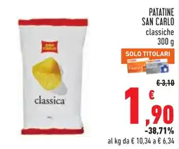 Conad Patatine San Carlo classiche offerta