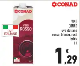 Conad Vino rosso Conad offerta