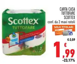 Conad Carta casa Scottex tuttofare offerta