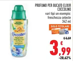 Conad Profumo per bucato elixir Coccollino offerta