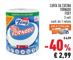 Conad Carta da cucina Foxy Tornado offerta