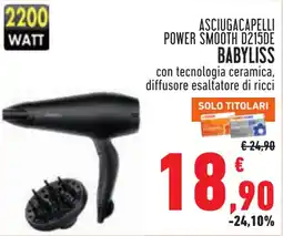 Conad Asciugacapelli power smooth d215de babyliss offerta