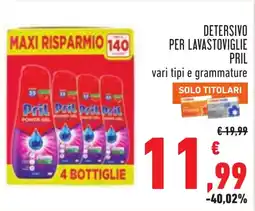 Conad Detersivo per lavastoviglie Pril offerta