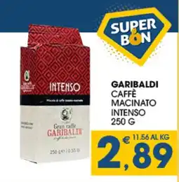 SeBón Supermercati Caffè macinato intenso Garibaldi offerta