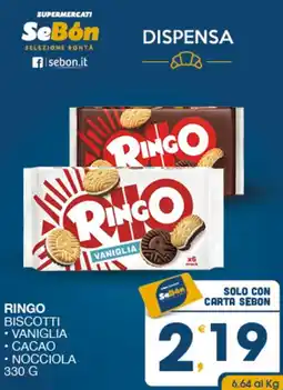 SeBón Supermercati Ringo biscotti vaniglia offerta