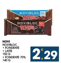 SeBón Supermercati Novi Novibloc fondente offerta