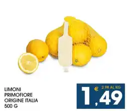 SeBón Supermercati Limoni PrimoFiore offerta