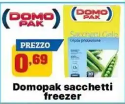 Pianeta Pulito Domopak sacchetti freezer offerta