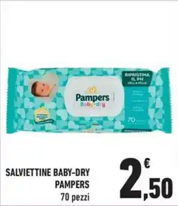 Conad City Salviettine baby-dry Pampers offerta