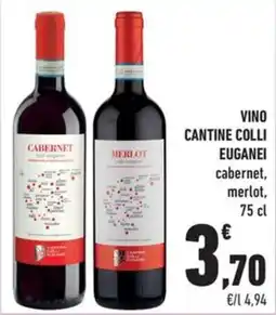 Conad City Vino cantine colli euganei cabernet, merlot offerta