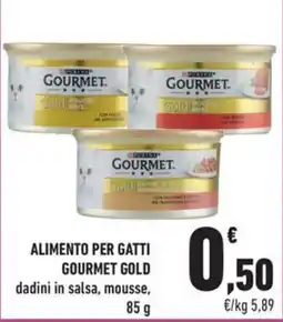 Conad City Alimento per gatti Gourmet Gold offerta