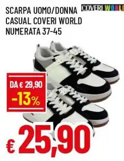 Famila Superstore Scarpe uomo/donna casual Coveri World offerta