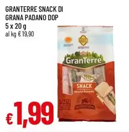 Famila Superstore GranTerre snack di grana padano dop offerta
