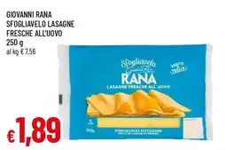 Famila Superstore Sfogliavelo lasagne fresche all'uovo Rana offerta