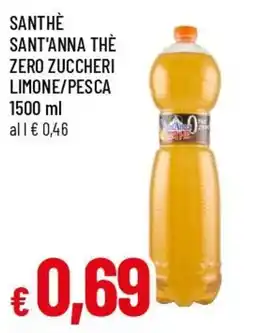 Famila Superstore Santhè Sant'anna thè zero zuccheri Limone/Pesca offerta