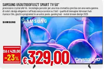Samsung U50U7000FUXZT Smart TV 50"