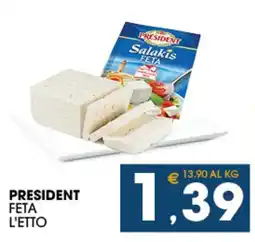 SeBón Supermercati President feta offerta
