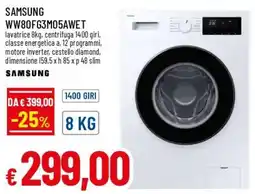 Famila Superstore Samsung lavatrice offerta
