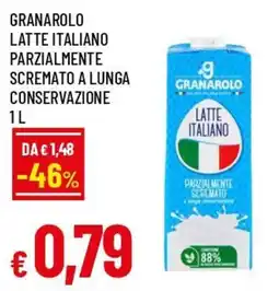 Famila Superstore Granarolo latte italiano parzialmente scremato offerta
