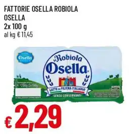 Famila Superstore Robiola Osella offerta