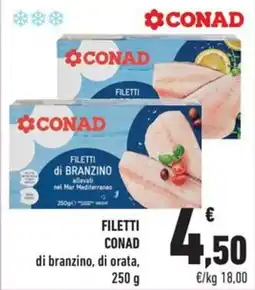 Conad City Filetti Conad di branzino, di orata offerta