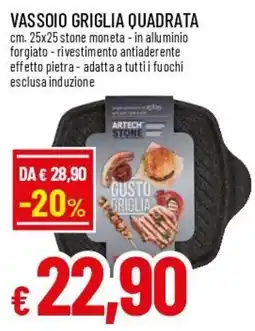 Famila Superstore Vassoio griglia quadrata Artech Stone offerta