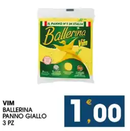 SeBón Supermercati Vim ballerina panno giallo offerta