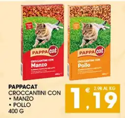 SeBón Supermercati Pappacat croccantini con manzo offerta
