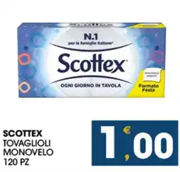 SeBón Supermercati Scottex tovaglioli monovelo offerta