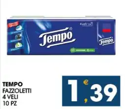 SeBón Supermercati Tempo fazzoletti offerta
