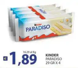 Supermercati Bruscoli Kinder Paradiso offerta