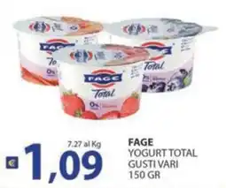 Supermercati Bruscoli Fage yogurt total offerta