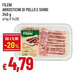Famila Superstore Fileni Arrosticini di Pollo e Suino offerta
