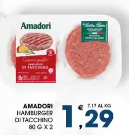 SeBón Supermercati Amadori hamburger di tacchino offerta