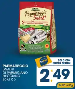 SeBón Supermercati Parmareggio Snack offerta